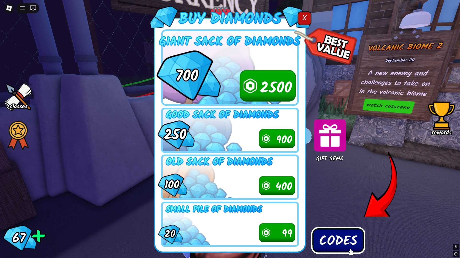 99 Nights Codes