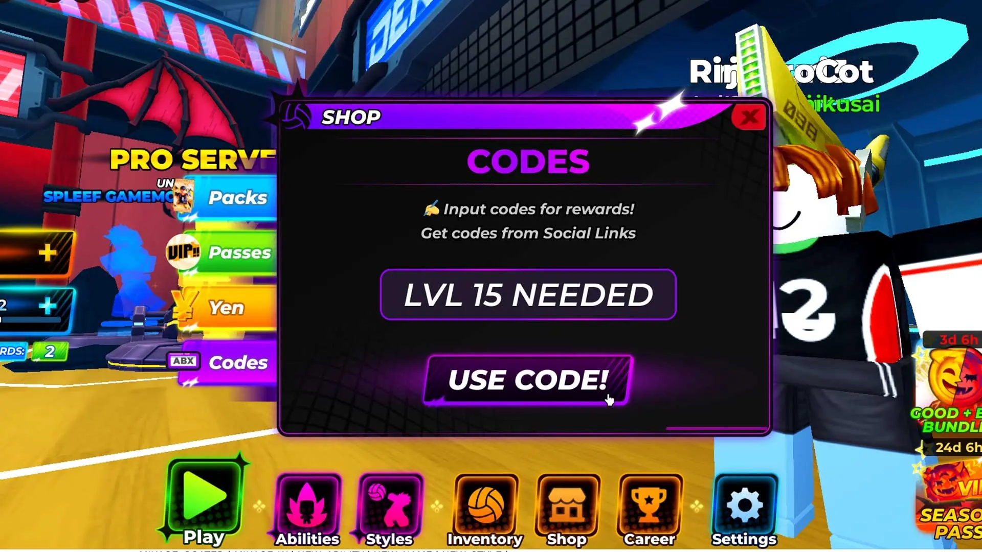 Volleyball Legends Latest Codes
